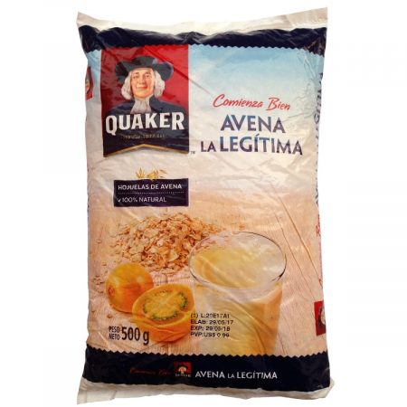 Avena la Legitima Quaker 500 Grs