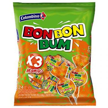 Chupeta Bon Bon Bum Mango Bolsa