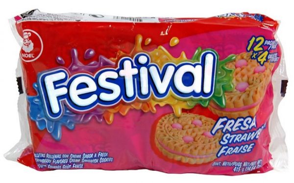 Galletas Festival Fresa Paquete