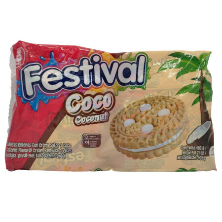Galleta  festival de coco paquete