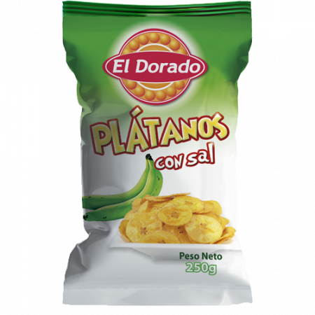 Platanito con Sal El Dorado 250 Grs
