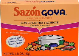 SAZON GOYA CON CULANTRO Y ACHIOTE  8 SOBRES