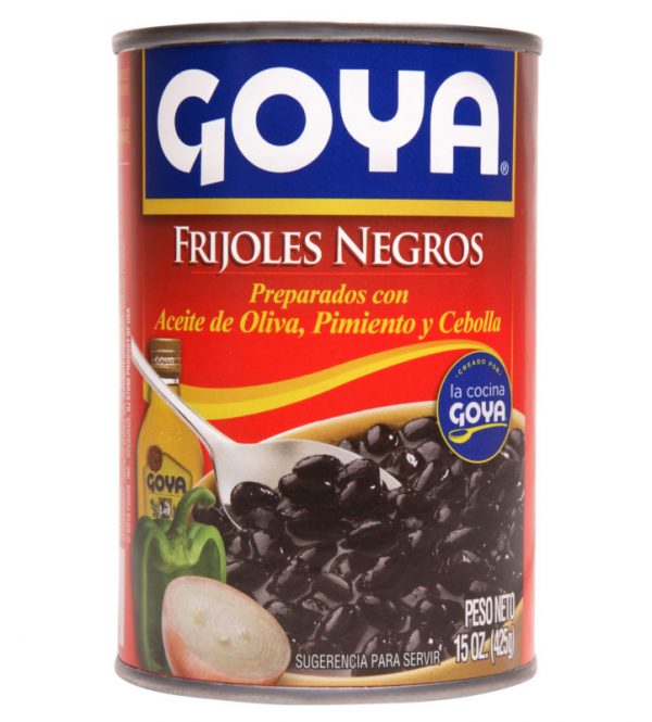 Caraotas Negras Lata Aliñadas 425gr Goya