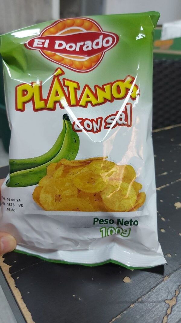 Platanito con Sal El Dorado 100 Grs