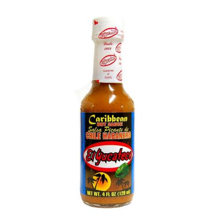 CARIBBEAN SALSA PICANTE DE CHILE HABANERO 120 ML EL YUCATECO