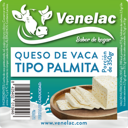 Queso Palmita Venelac 400 Grs