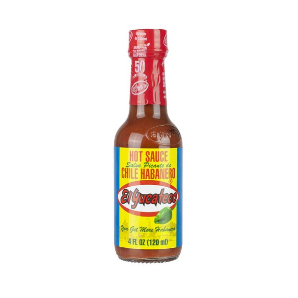 Salsa Picante Roja de Chile Habanero El Yucateco 120 ml