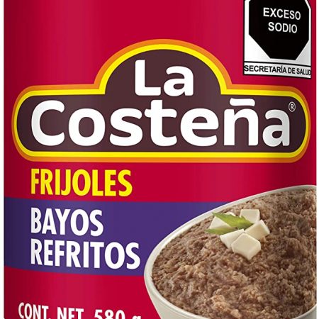 Frijoles Bayos Refritos La Costeña 580 Grs