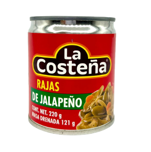 Rajas Verdes de Jalapeño 220 grs  La Costeña