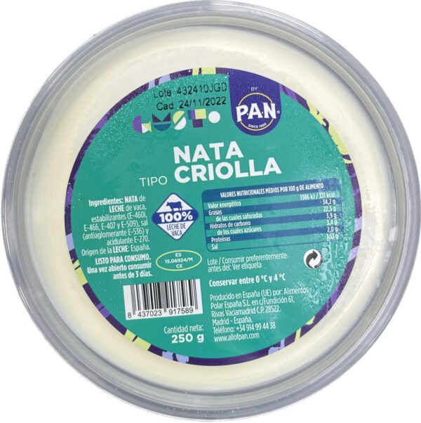 Nata Criolla PAN 250g