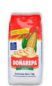 Harina de Maiz Blanco Doñarepa  1 Kilo