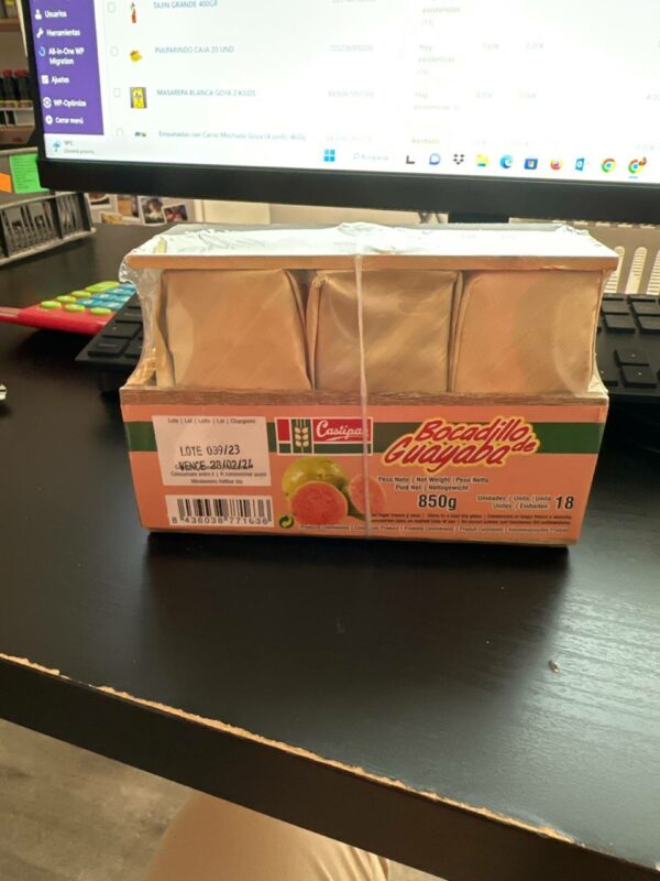 Bocadillos de Guayaba Castipan 850g (18 unds)Veleño