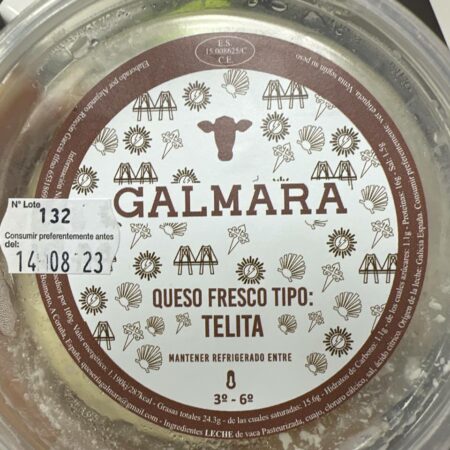 Queso telita 450 gr Galmara