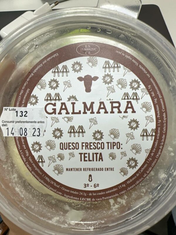 Queso telita 450 gr Galmara