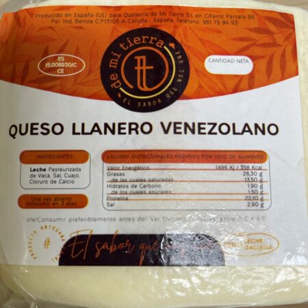 Queso Llanero Mi Tierra 1 Kilo