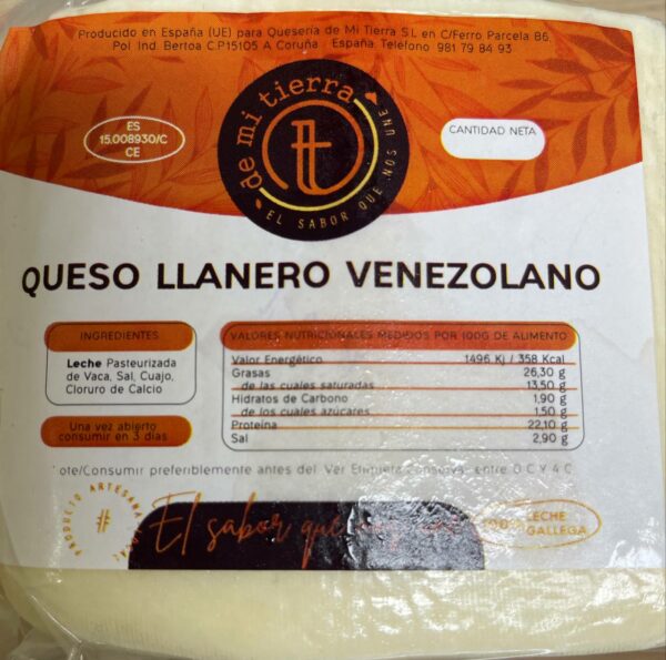 Queso Llanero Mi Tierra 1 Kilo