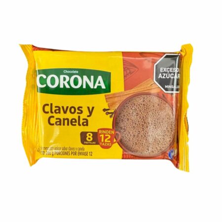 Chocolate Corona Clavo y Canela 200 Grs