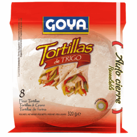Tortilla de Trigo Goya 8 unidades  320 gr